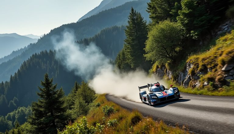 la course de côte automobile de vuillafans-echevannes en montagne est perturbée par un incendie, mais la compétition est maintenue, assurant un spectacle intense pour les passionnés.