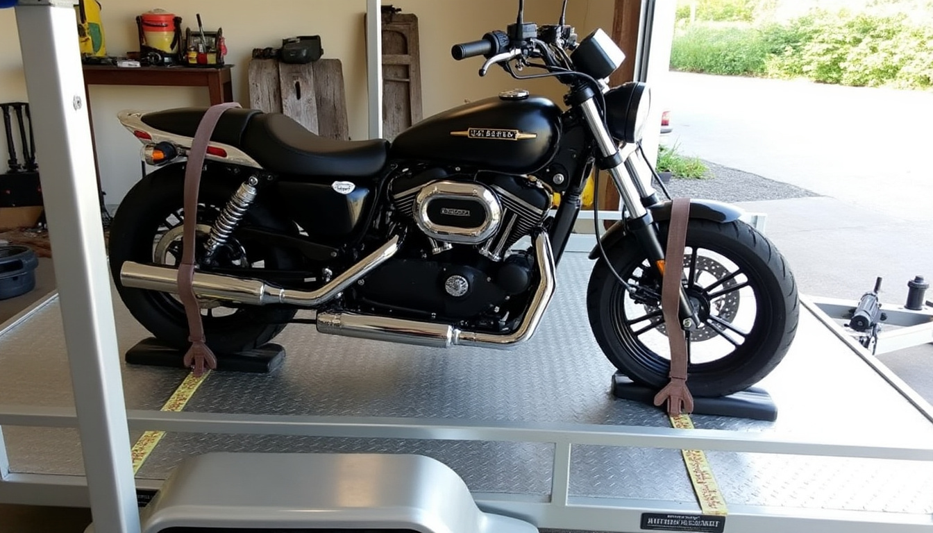 apprenez à bien sangler votre moto sur une remorque pour un transport sécurisé et sans risques. découvrez les étapes essentielles et les conseils pratiques pour protéger votre moto pendant le trajet.