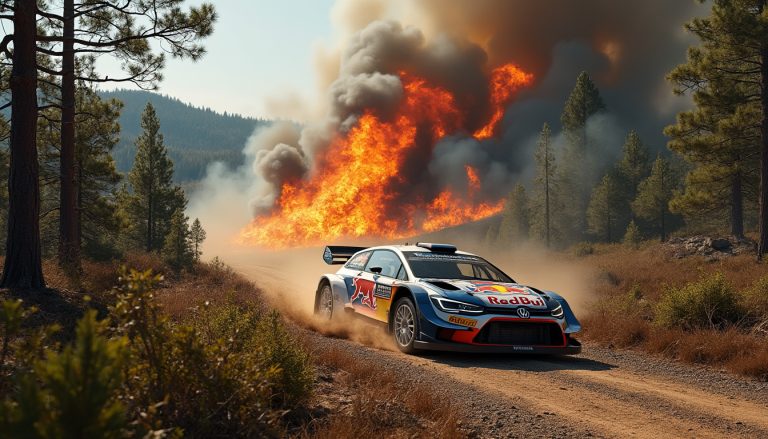 incendie de forêt à vuillafans dans le doubs : une course automobile suspectée d'être à l'origine du sinistre qui mobilise les secours.