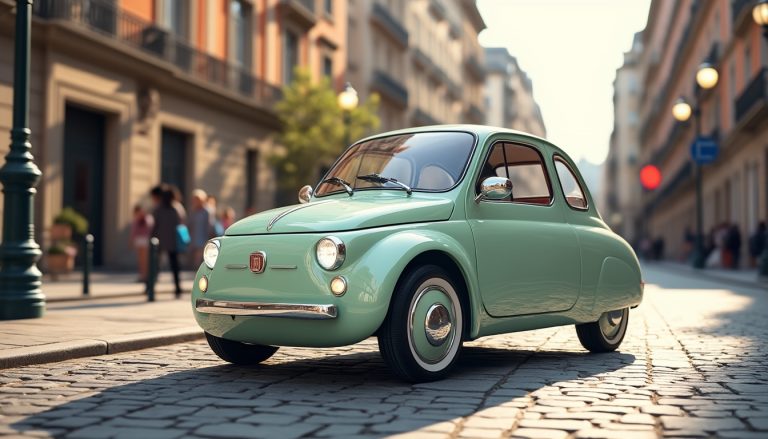découvrez comment fiat réinvente une icône des années 50 avec son nouveau véhicule électrique urbain, le chaînon manquant alliant style vintage et technologie moderne.
