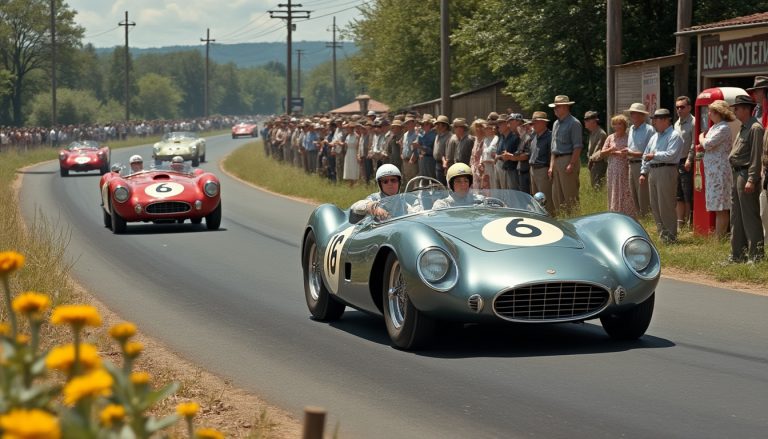 découvrez 75 photos en noir et blanc magnifiquement colorisées d'une course automobile des années 1950 en deux-sèvres, redonnant vie à une époque emblématique.