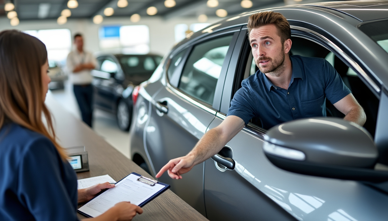 découvrez l'histoire d'un client accusé à tort par une agence de location de voiture, qui lui réclame 312 € pour une rayure qu'il n'a jamais causée.