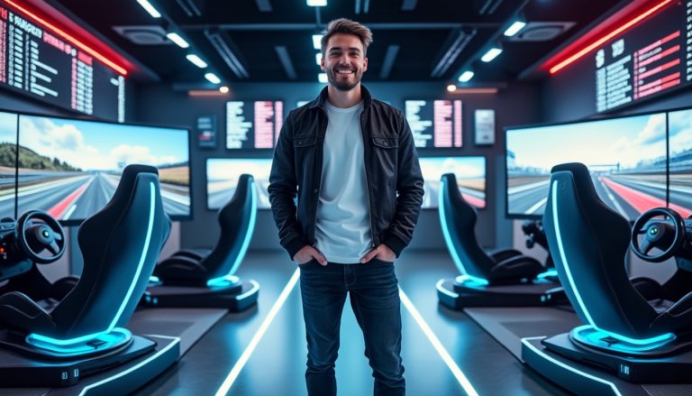 à montauban, un jeune de 20 ans lance un centre innovant de simulateurs de course automobile, offrant une expérience immersive unique aux passionnés de vitesse et de technologie.