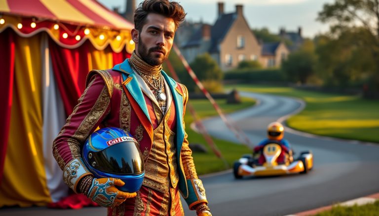 découvrez michaël freeman, artiste de cirque talentueux près de balleroy, qui excelle également sur les circuits de karting, alliant passion et performance.