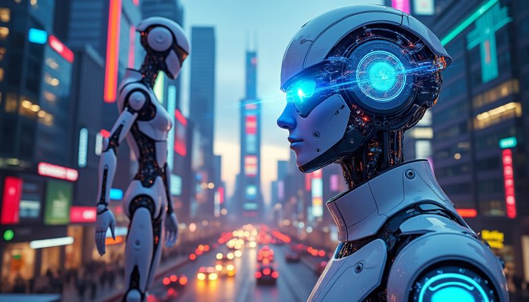découvrez les innovations technologiques révolutionnaires avec des smartphones futuristes, des robots guerriers sophistiqués et des interfaces neuronales avancées qui transforment notre avenir.