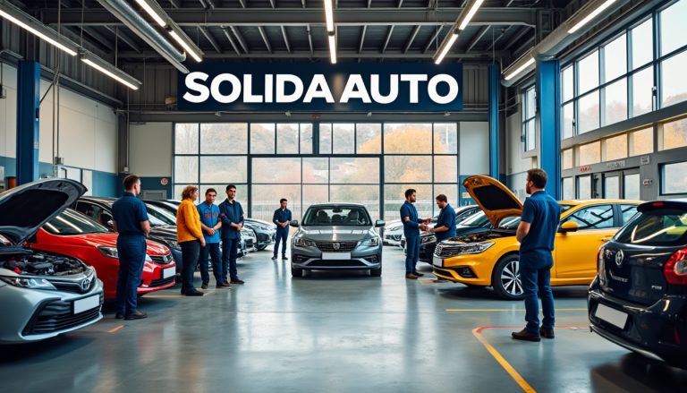solidarauto, des garages solidaires dédiés aux foyers modestes offrant réparation, vente et location de véhicules à prix abordables.