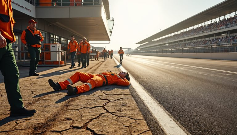 tragédie pendant la canicule aux 24 heures du mans : un travailleur perd la vie sur le circuit. découvrez les circonstances et les réactions face à cet incident bouleversant.