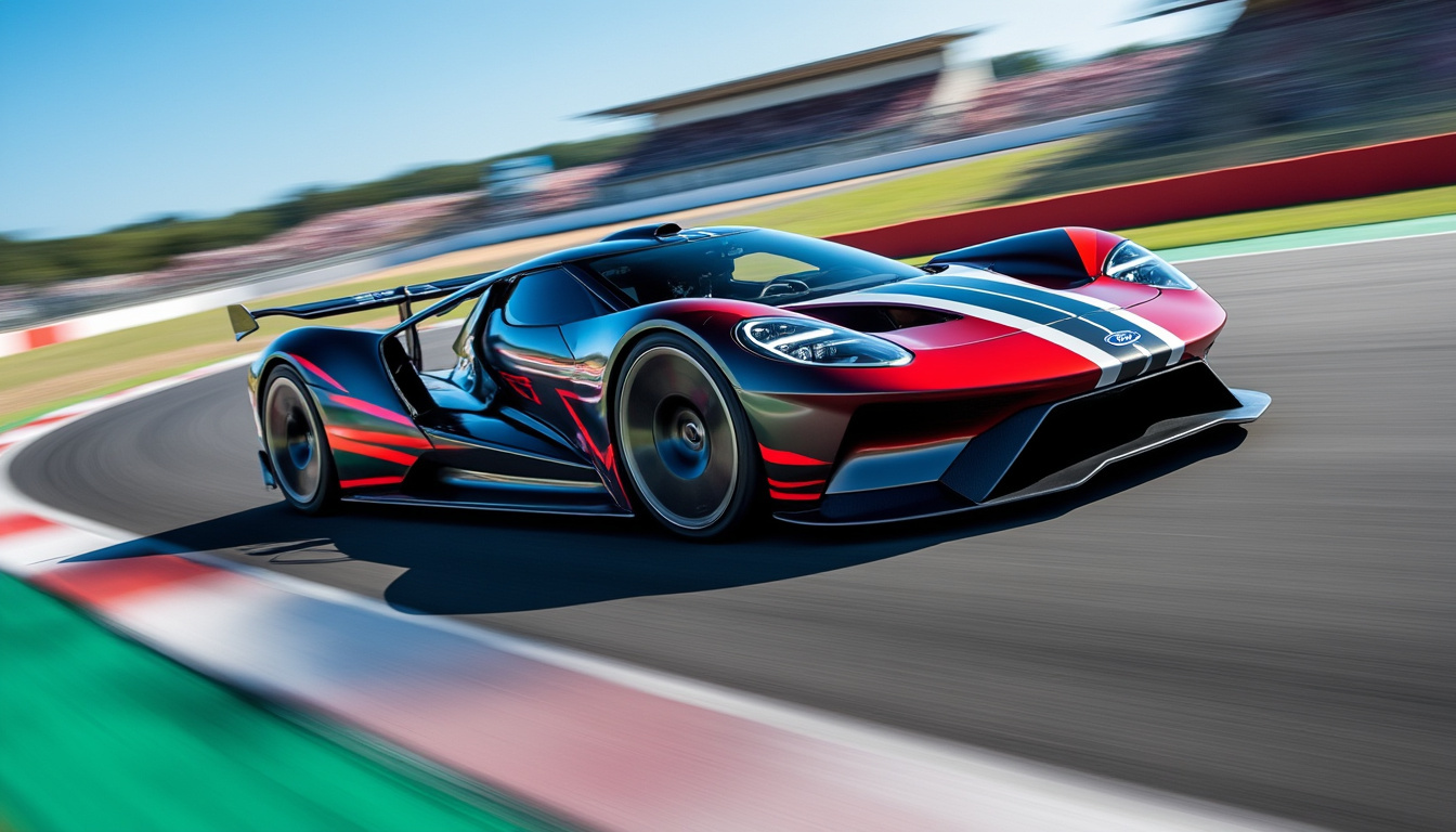 découvrez en avant-première les premières images exclusives de la nouvelle hypercar ford, spécialement conçue pour dominer les 24 heures du mans.