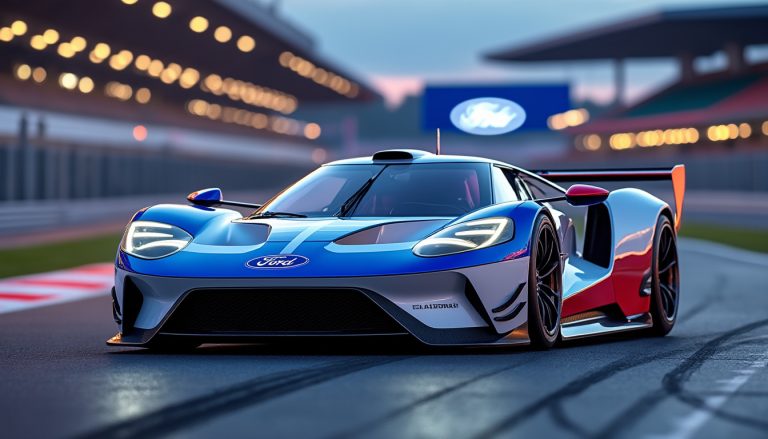 découvrez les premières images exclusives de la nouvelle hypercar ford, spécialement conçue pour dominer les 24 heures du mans. innovation et performance au rendez-vous pour une course légendaire.