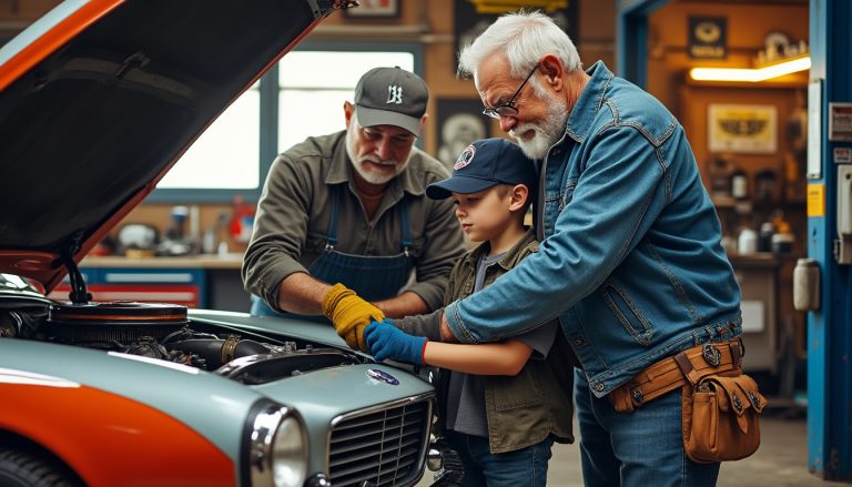 découvrez comment les baron, réunissant trois générations, restaurent des voitures simples à réparer pour faire revivre une légende automobile.
