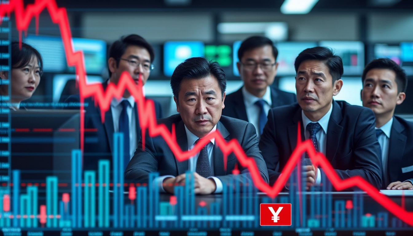 le nikkei chute fortement alors que les spéculations sur une intervention imminente sur le yen inquiètent les investisseurs, provoquant une volatilité accrue sur les marchés financiers.