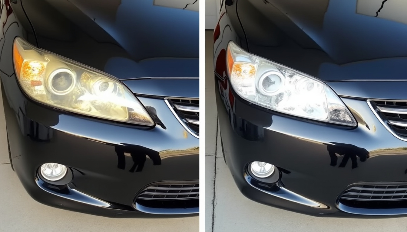 découvrez des astuces efficaces pour nettoyer les phares de votre voiture avec du vinaigre blanc et retrouvez une meilleure visibilité en toute simplicité.