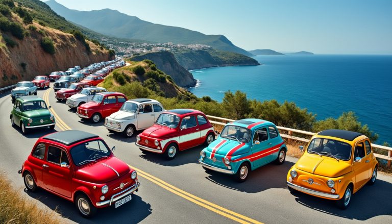 découvrez l'incroyable histoire de la fiat 500 avec tende à travers 70 modèles emblématiques, dont topolino, abarth et des séries exclusives.