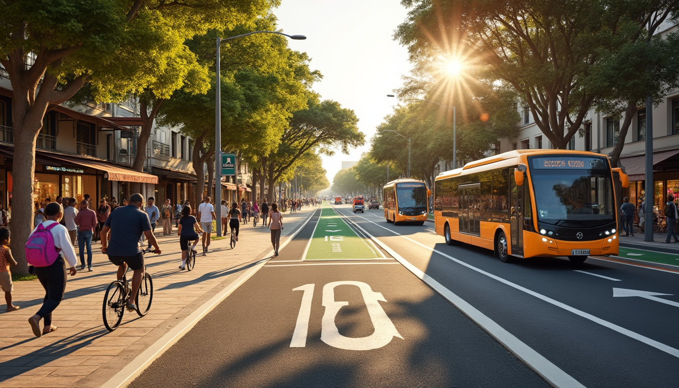 en afrique, repenser la ville pour faciliter les déplacements à pied, à vélo et en transports collectifs, et réduire la dépendance à la voiture.