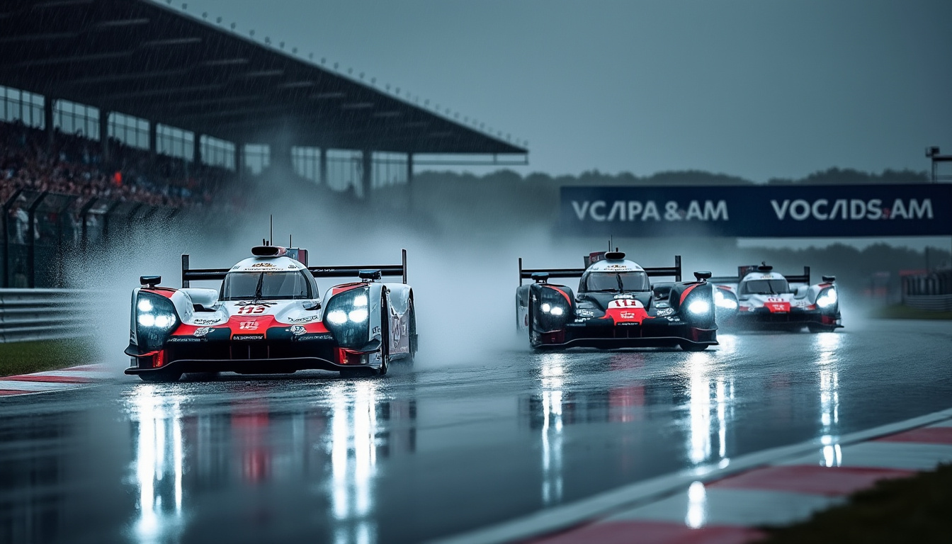 automobile : découvrez comment algarve pro racing a remporté une victoire spectaculaire sous la pluie battante à silverstone lors de la european le mans series.