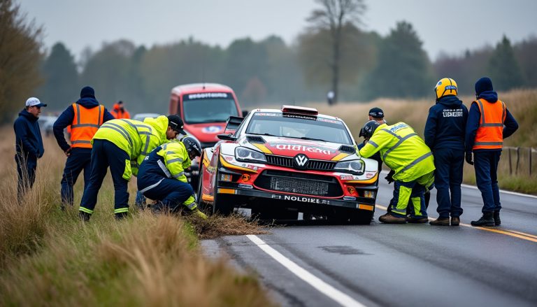 à avelgem, une voiture a terminé sa course dans le public lors d’un rassemblement automobile. six personnes sont concernées.
