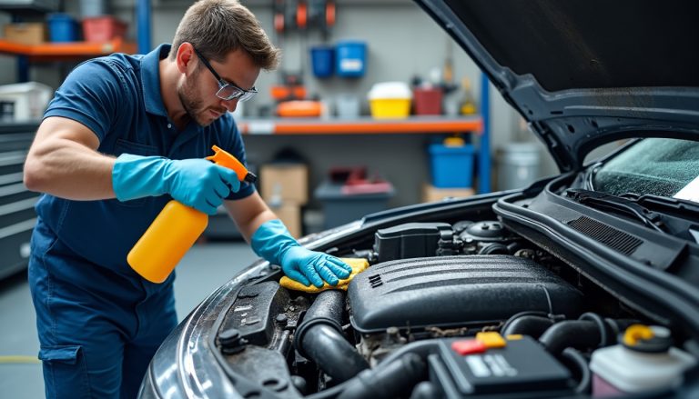 découvrez comment nettoyer efficacement un moteur de voiture couvert d’huile, avec les bons produits et les précautions à prendre pour éviter les dégâts.