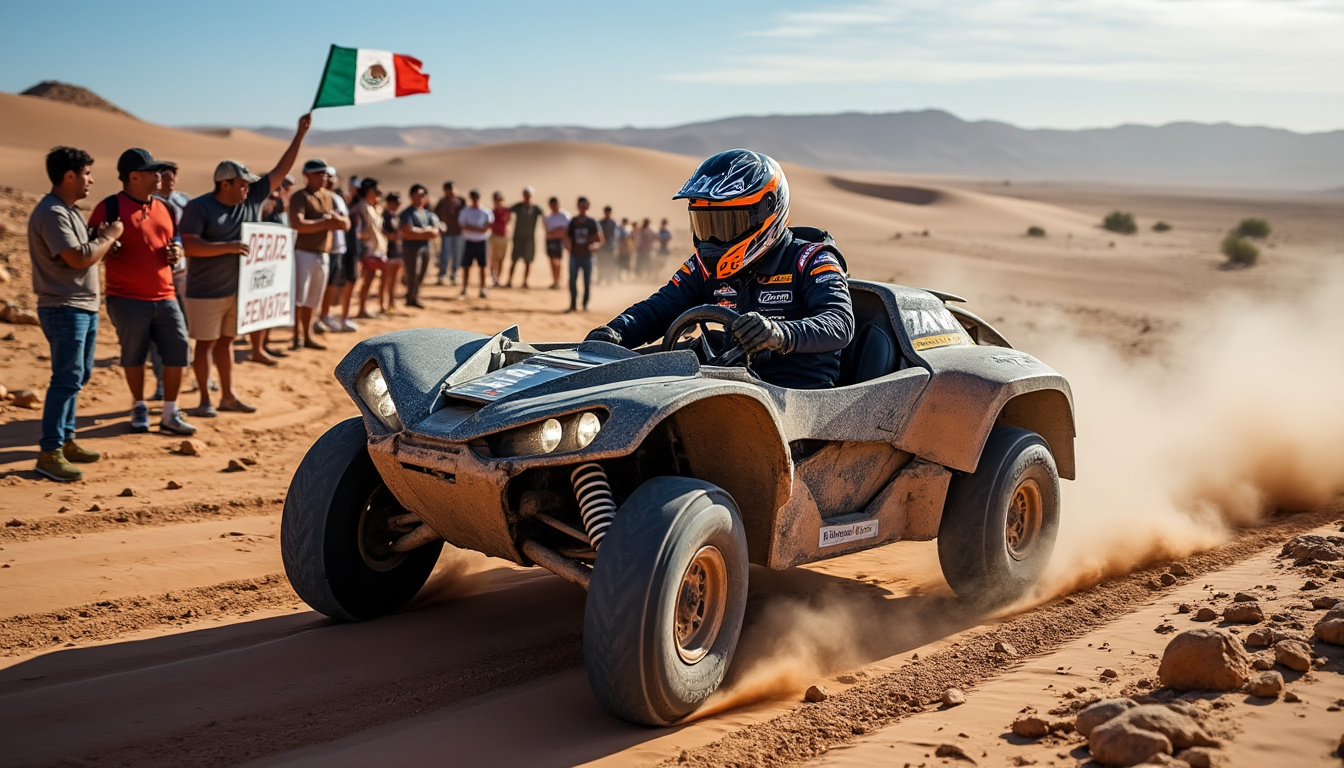 découvrez gérard lopez au volant dans le désert, captivant les fans de b... avec son audace et sa passion pour la voiture.