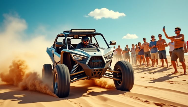 découvrez gérard lopez au volant dans le désert, captivant les fans de b avec son aventure audacieuse et pleine de passion.