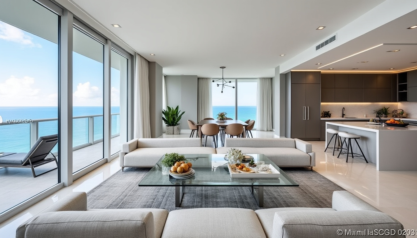 découvrez ce luxueux appartement penthouse à louer à sunny isles beach, offrant des vues imprenables et des prestations haut de gamme, disponible à un prix exceptionnel de 31 906 €.