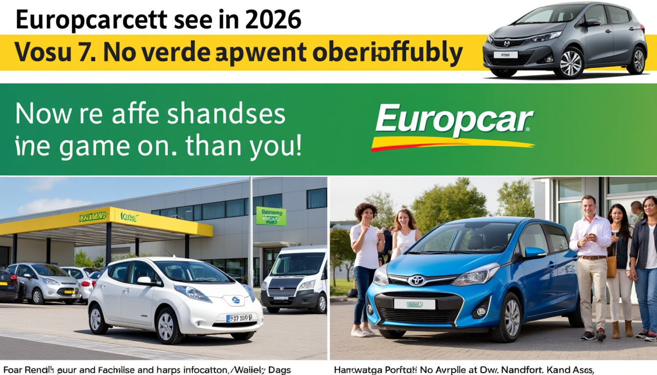 bénéficiez de 25% de réduction et profitez de 10€ offerts sur toutes vos locations europcar en 2026. réservez dès maintenant pour des voyages avantageux et sans souci !