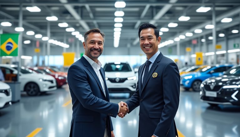 renault et geely renforcent leur partenariat au brésil avec un investissement de 319 millions d'euros pour stimuler leur alliance et développer de nouveaux projets automobiles.