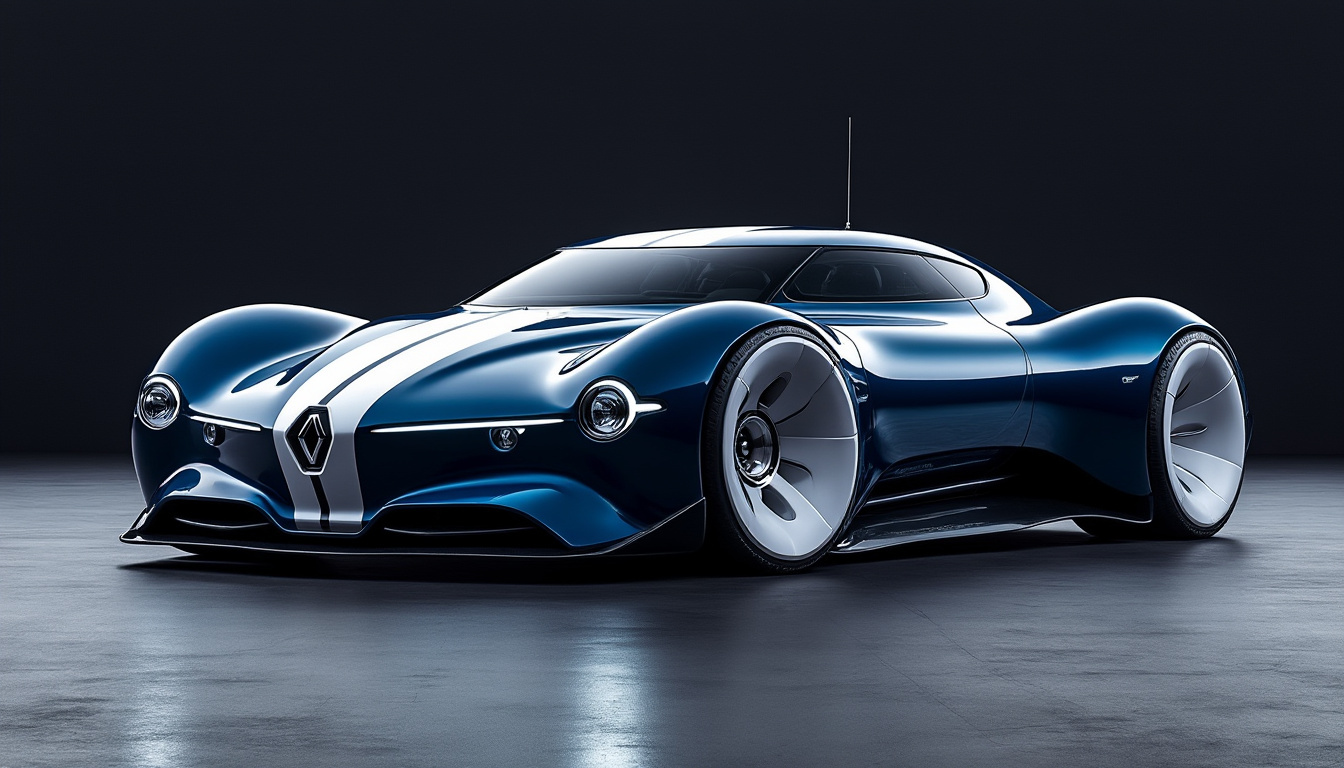 renault dévoile sa vision de la voiture électrique de demain avec un modèle futuriste encore inaccessible au grand public.