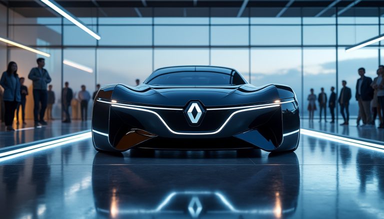 renault présente sa vision de la voiture électrique de demain à travers un modèle expérimental, encore inaccessible au grand public.