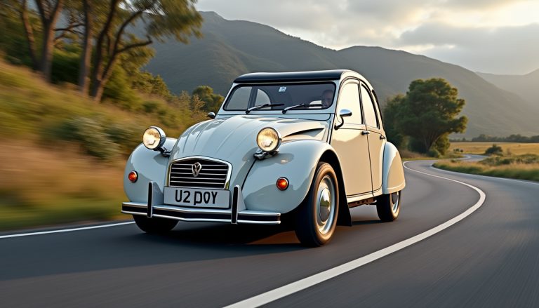 à salon, la mythique 2cv fait son retour sur la route dans une version 100 % électrique, entre charme rétro et mobilité moderne.