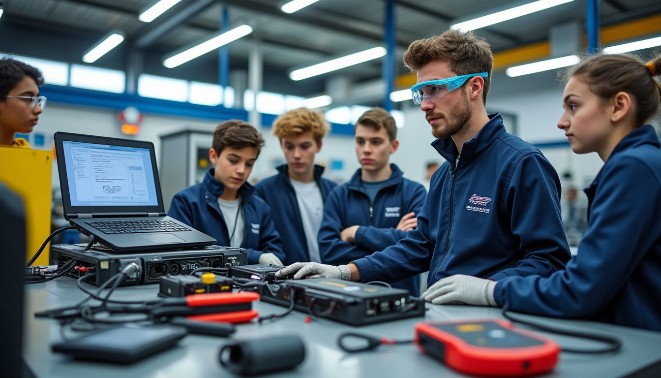au mondial de l’auto, des lycéens en mécanique explorent les métiers et les innovations qui accompagnent la transition vers l’électrique.