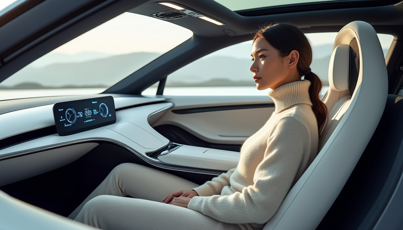 au mondial, découvrez une voiture intelligente qui ajuste la température selon vos vêtements et surveille le niveau de stress du conducteur.