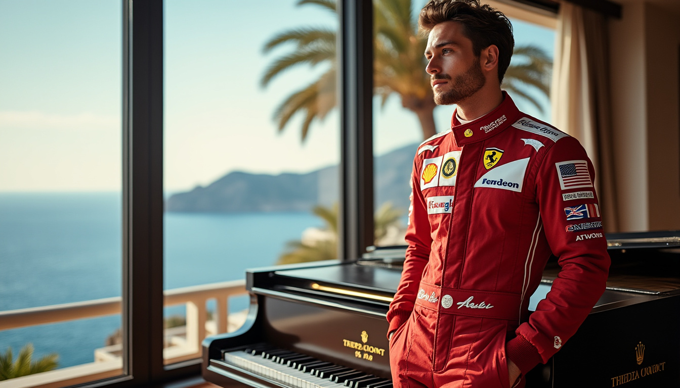 à 29 ans, charles leclerc se dévoile entre ses racines familiales, son attachement à monaco et sa passion du piano, loin des circuits de formule 1.