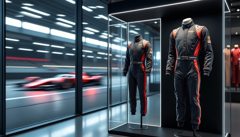 découvrez comment les combinaisons des pilotes automobiles sont passées des circuits aux vitrines, grâce aux innovations en matière de sécurité, de matériaux et de design.