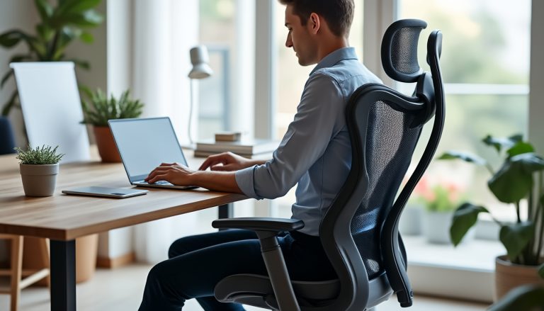 travaillez confortablement pendant des heures grâce à un fauteuil ajustable qui s’adapte à votre posture et soutient votre dos au quotidien.